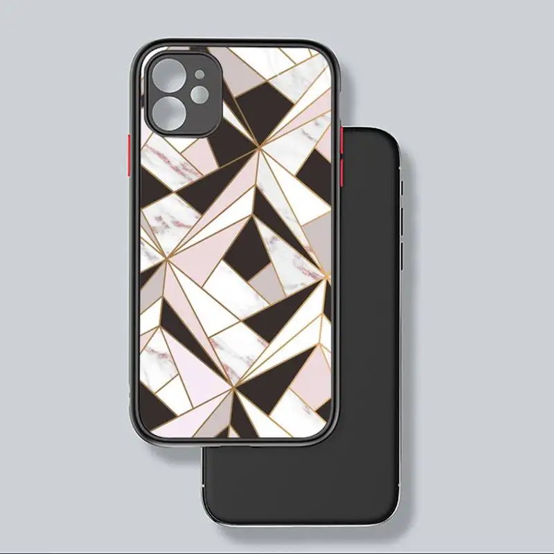 

Matte Marble Phone Case For iphone 12 11 8 7 plus mini x xs xr pro max matte transparent cover