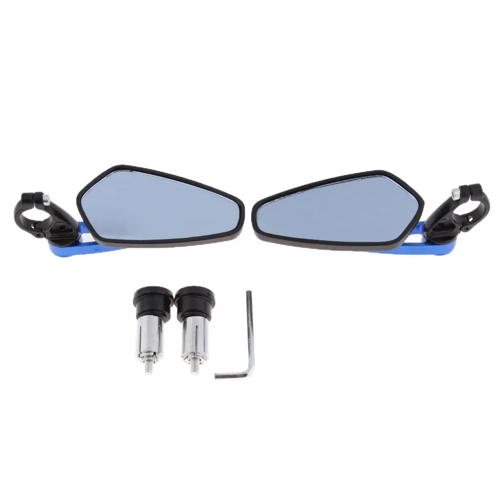 

Motorcycle Bike ATV Rear View Side Mirror 18mm-24mm Handlebar End Mount
