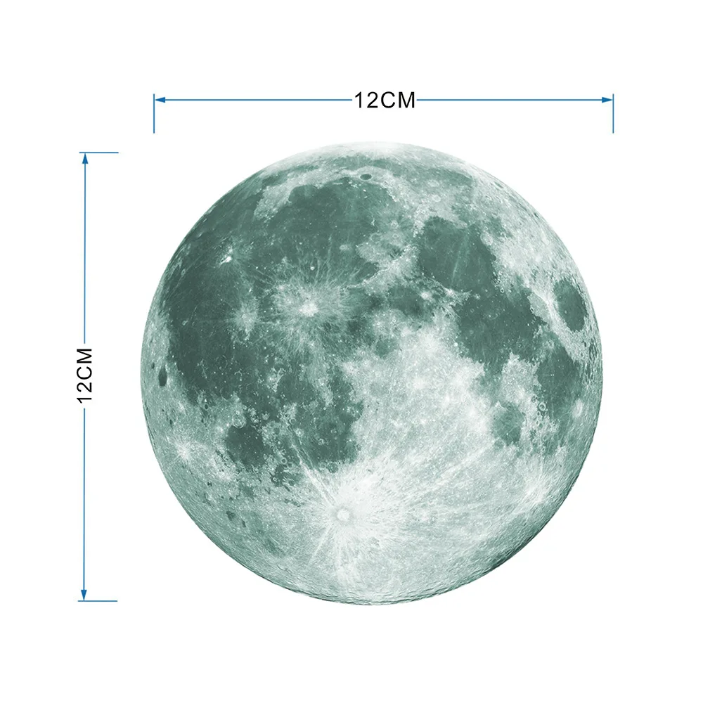 3D светится в темноте звезды луна наклейки на стену для детской комнаты