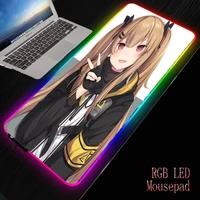 mrgbest girl frontline gaming mouse pad anti slip natural rubber computer anime mousepad mat speed locking edge for gamer office
