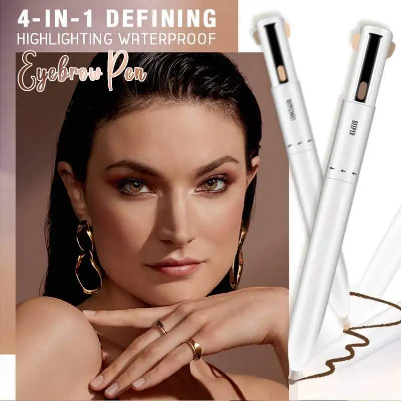 

Rotating Ball-point Eyebrow Pencil 4-in-1 Defining Highlighting Waterproof Eyebrow Pen