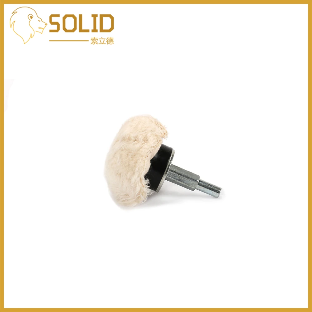 Полировочное колесо 2 дюйма белая ткань хвостовик колеса 6 мм полировочное для