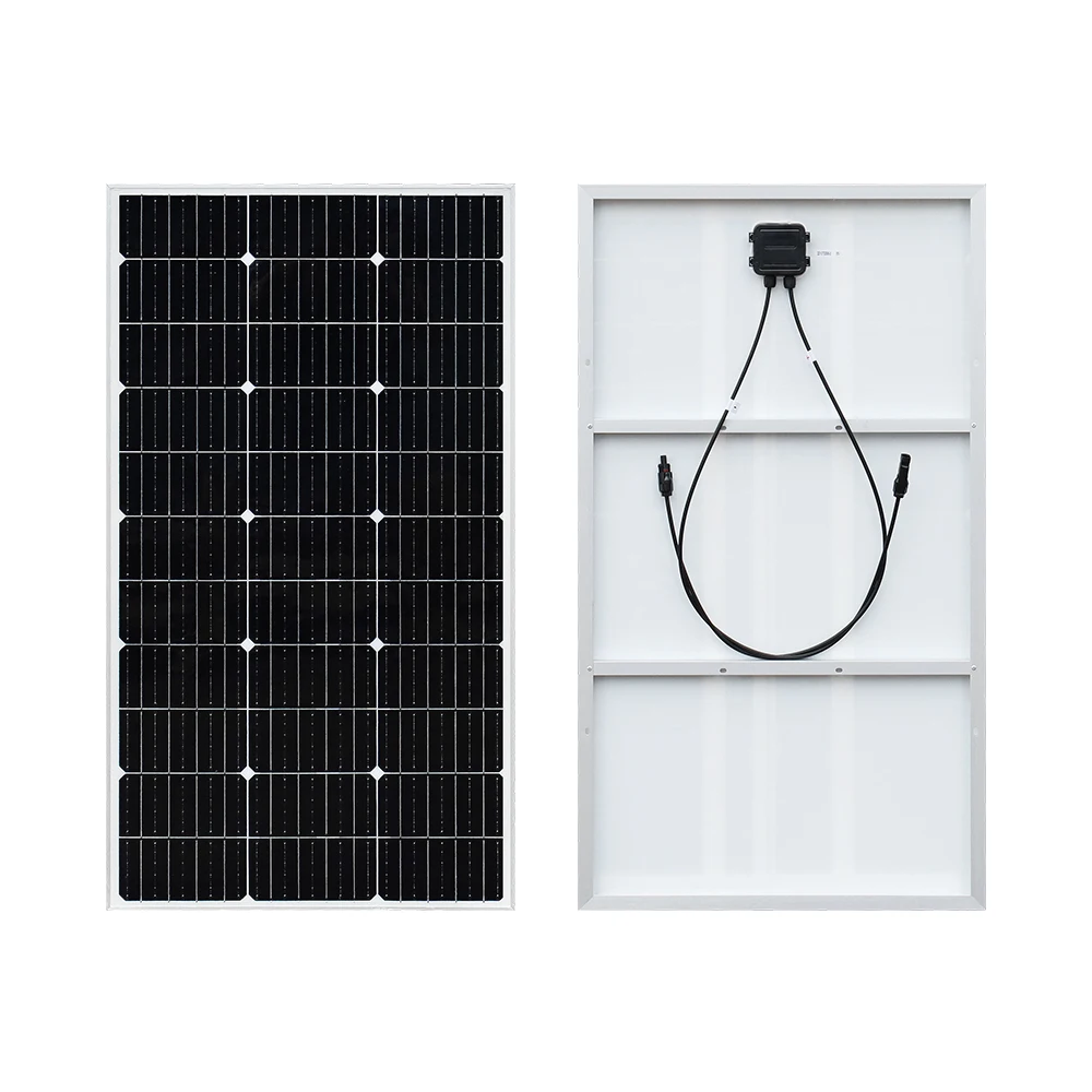 120w 100W 12V Monocrystalline Solar Panel High Efficiency Module PV Power for Battery Charging Any Other Off Grid Applications