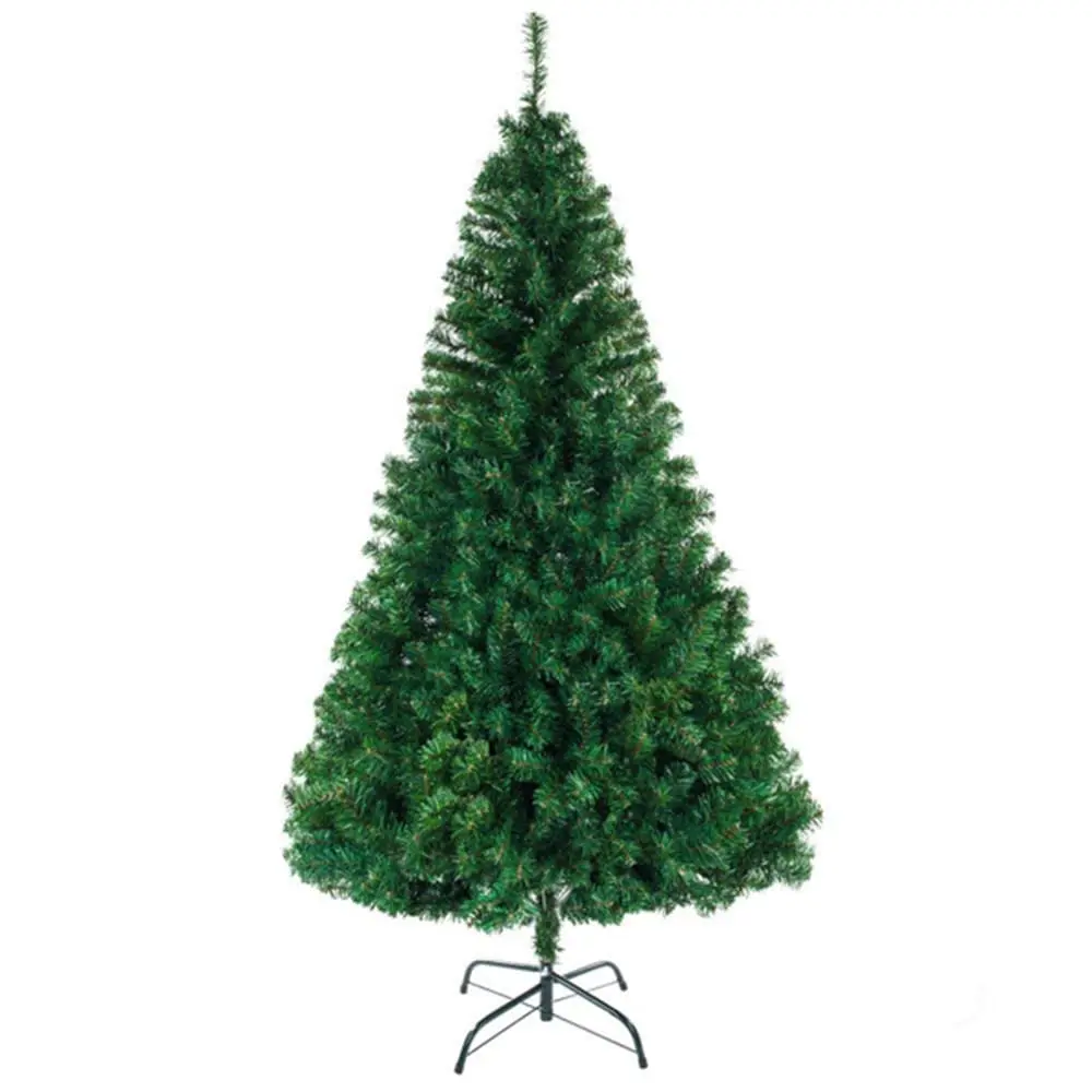 

Green Pine Bushy Artificial Christmas Tree Tips 5.5ft/6ft/7ft/8ft Xmas Tree With Metal Stand Easy Assembly &amp Storage