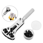 Регулируемый инструмент для ремонта часов, сменный комплект для замены нижней крышки часов с тремя зажимами