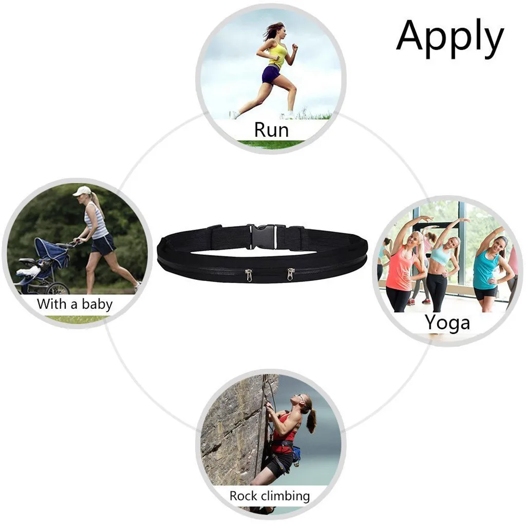 

Unisex Travel Running Cycling Waist Sports Pack Belt Multifunctional Waterproof
