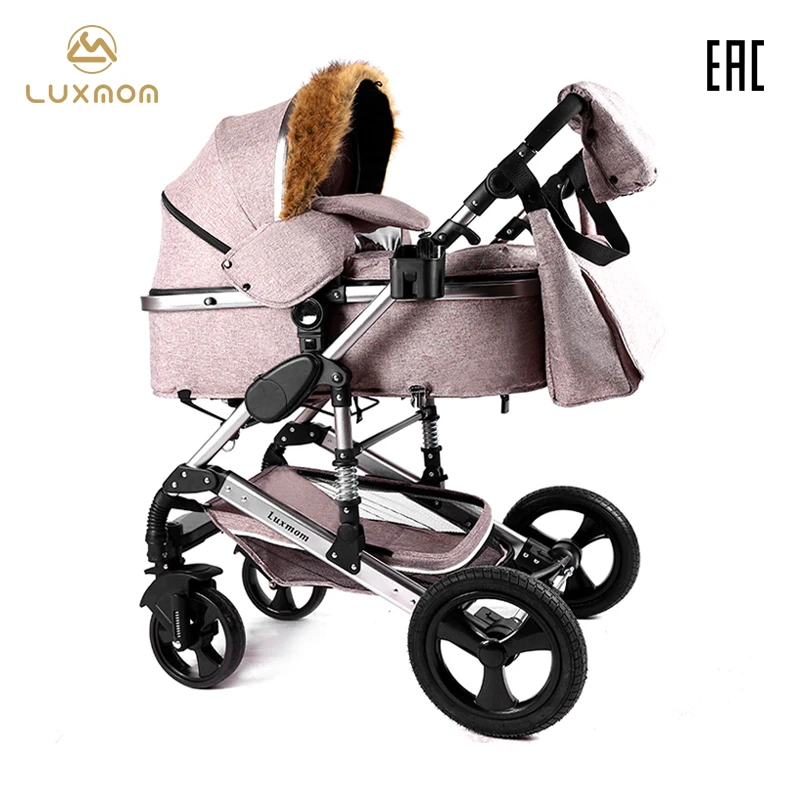 Складная Коляска 2 в 1 Luxmom легкая эксплуатации сумка для мамы 6 мес. ков|Легкая