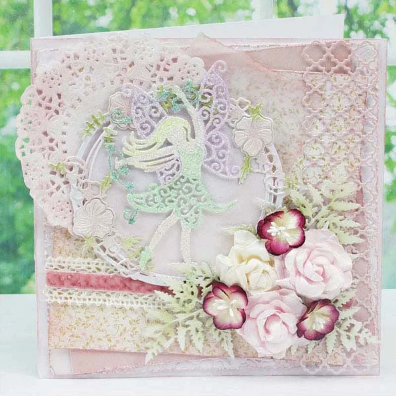 

QWELL Girl Metal Cutting Dies for Scrapbooking and Card Making Paper Embossing Craft New 2019 die cuts