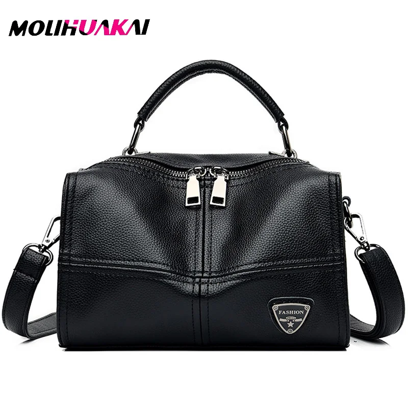 Новинка 2020 года. Роскошные женские Сумки из искусственной кожи черного цвета с