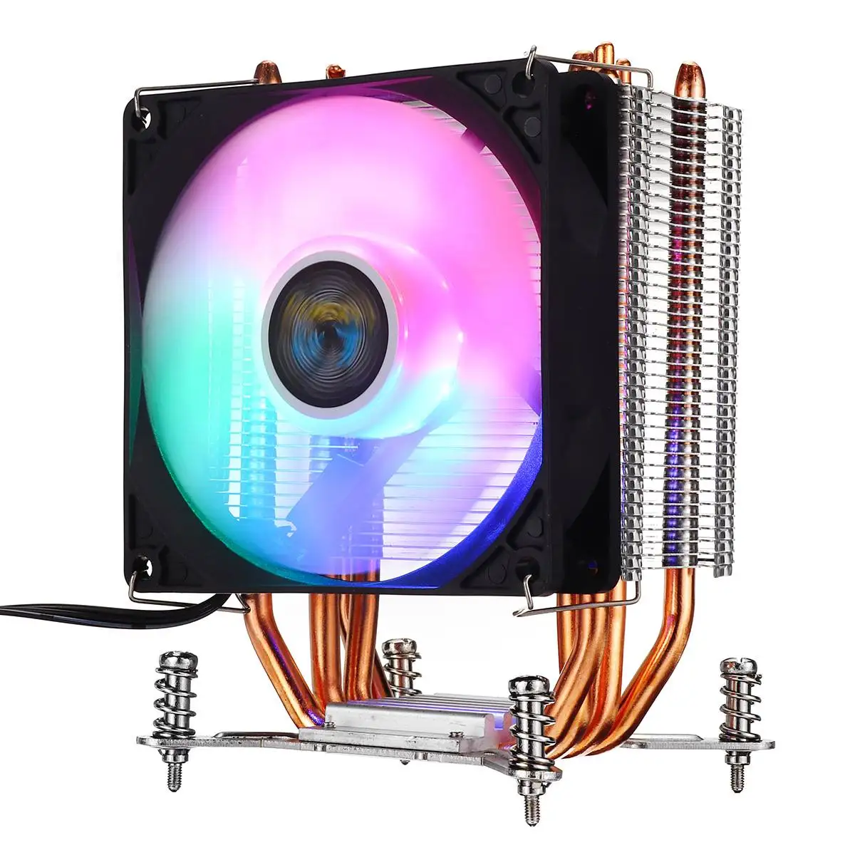 S SKYEE 90 мм вентилятор охлаждения с RGB светильник 4 тепловые трубки процессор кулер радиатор для Intel LGA 775/1150/1151/1155/1156/1366/2011/