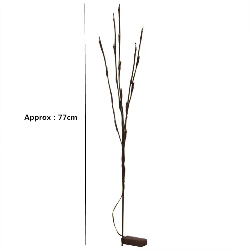 Рождественское украшение 20 лампочек светодиодная искусственная ветка дерева