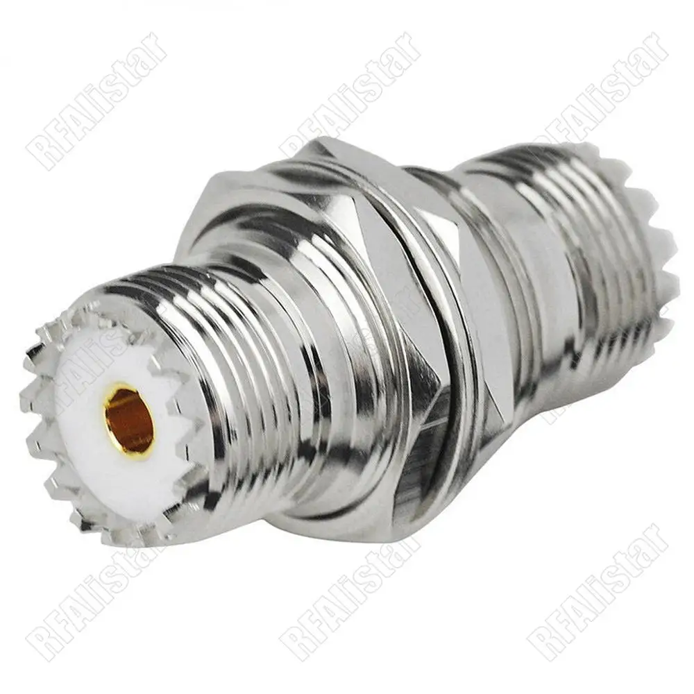 UHF SO239 переходник с гнездовым разъемом на гнездовую гайку SO-239 для мобильного