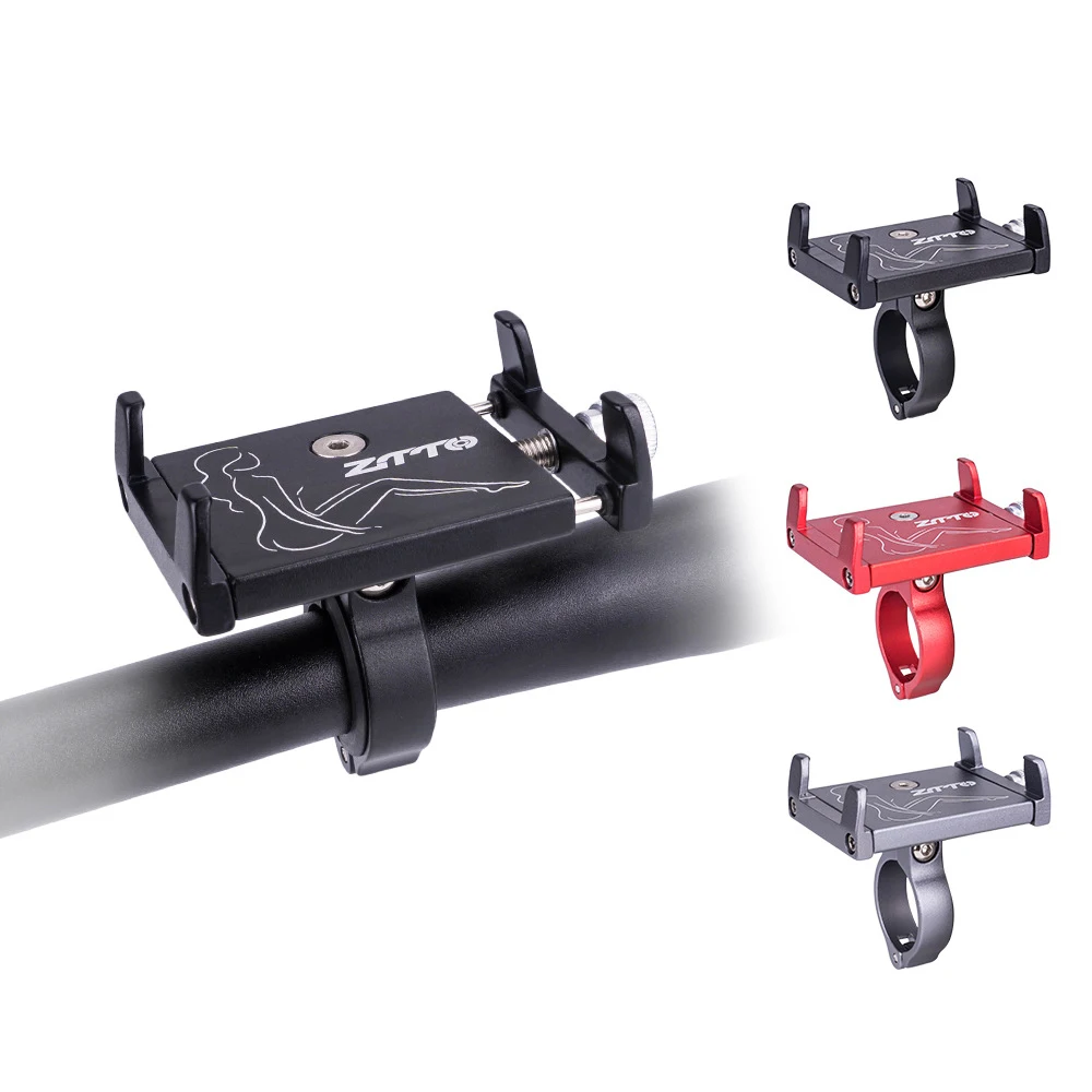 

Алюминиевый держатель для телефона ZTTO на велосипед, для горного и шоссейного велосипеда, для мотоцикла 3,5-6,5 дюймов, мобильный кронштейн для ...