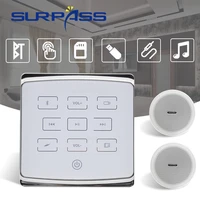 background music system music speaker kit bluetooth compatible wall amplifier panel combo with 6 5inch ceiling speaker sp cm8