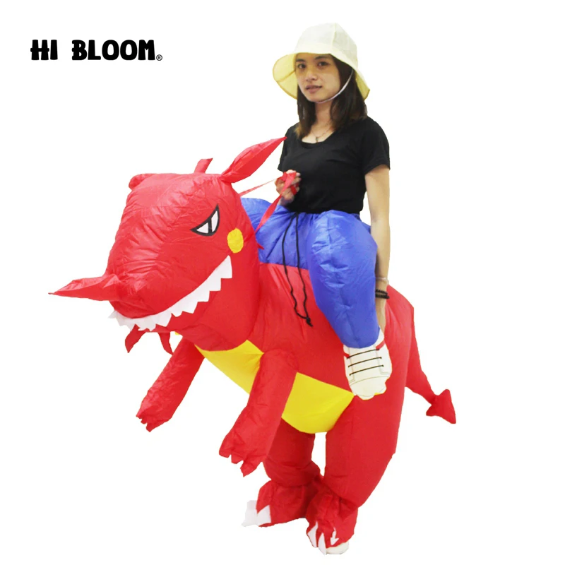 Надувная одежда для катания на динозаврах Забавный костюм единорога семейные