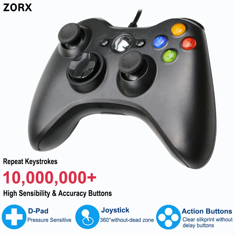 Джойстик для ПК геймпад For Windows 7/ 8/10 несовместим с Xbox 360 работа от USB | Электроника