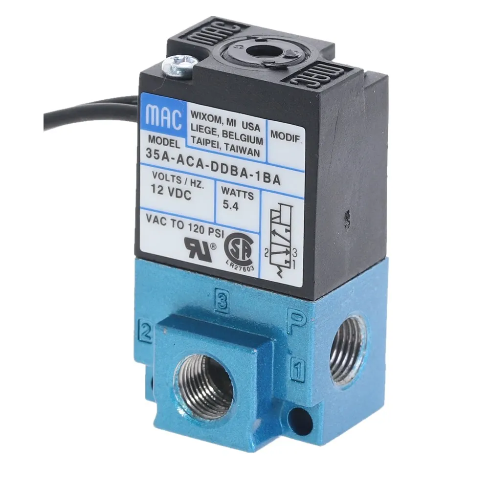 Электромагнитный клапан MAC с 3 портами 12 В постоянного тока 5 4 Вт 35A ACA DDBA 1BA|valve