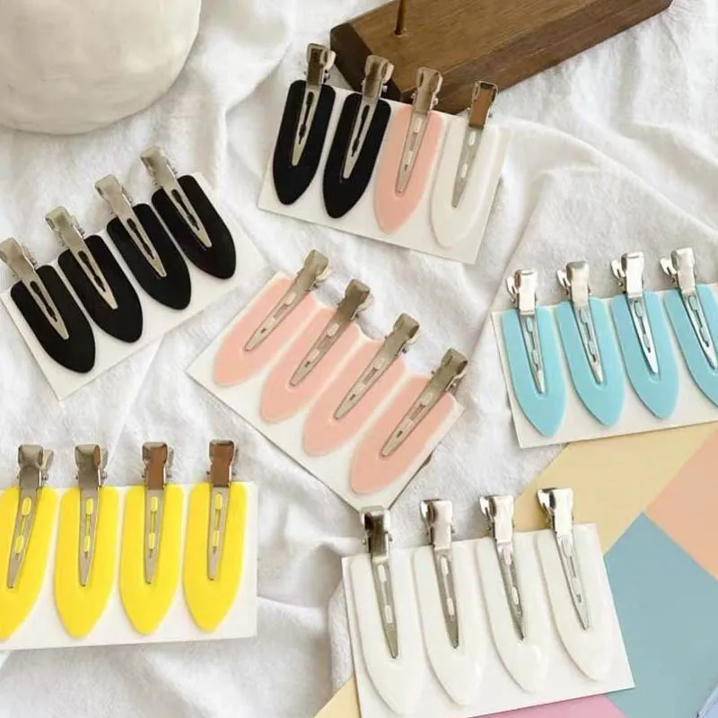 

4pcs/1pc no-bending seamless hairpin side bangs fixed tassel hairpin makeup face washing accessories ladies girl styling hairpin