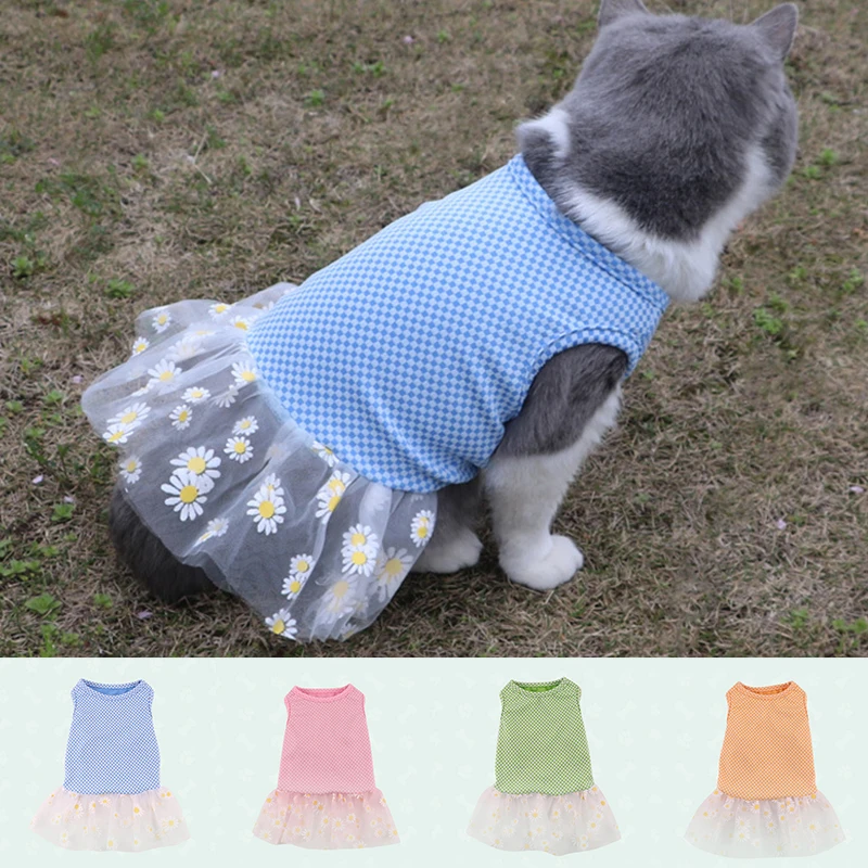 

Summer Fashion Cat Clothes For Small Dogs Wedding Dress Princess Pet Cat Dresses Puppy Lace Skirt Chihuahua Vestidos Mascota 45