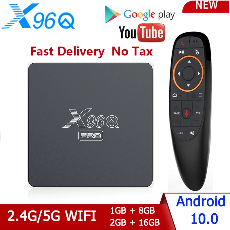 

ТВ-приставка X96Q PRO Allwinner H313, Android 10,0, 4 ядра, 2 Гб 16 Гб