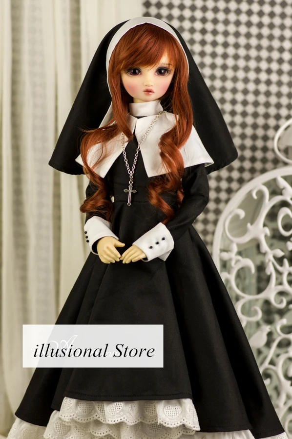 1/3 1/4 1/6 BJD SD кукольная одежда черное платье Лолита для 1/3 sd10 1/4msd bjd Кукла одежда вечернее платье