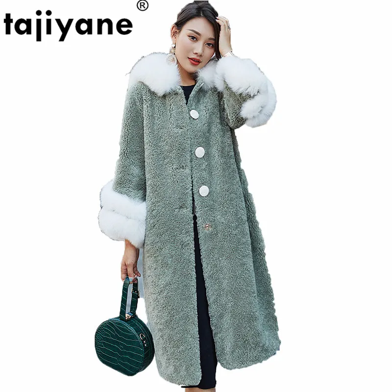 Зимнее пальто женская одежда 2021 корейское из натурального меха куртка 100% шерсти