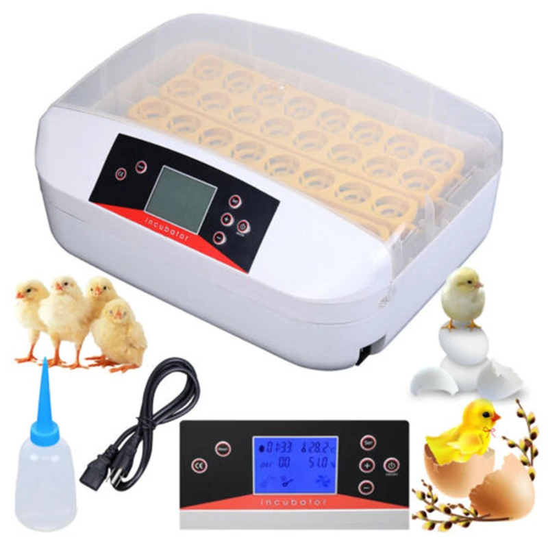 

32A Intelligent Egg Incubator Automatic Turning Hatcher Chicken Egg Incubator Farm Hatchery Incubator Brooder Machine
