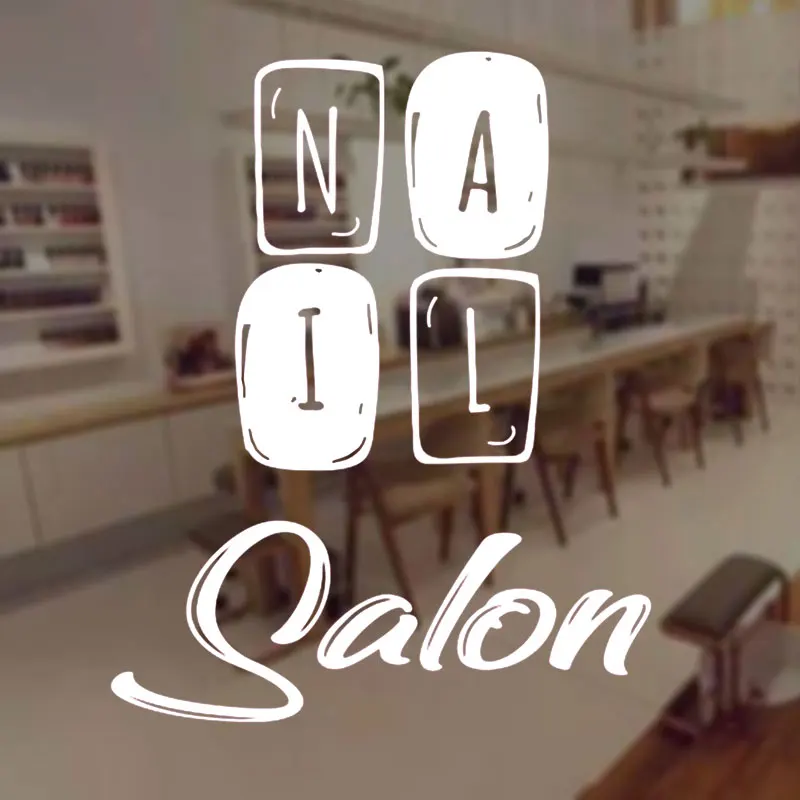Маникюрный салон знак оконная Виниловая наклейка для маникюра и рисунков на