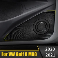 car audio trim cover interior door speaker stereo sound frame case for volkswagen vw golf 8 mk8 mk 8 2020 2021 2022 accessories