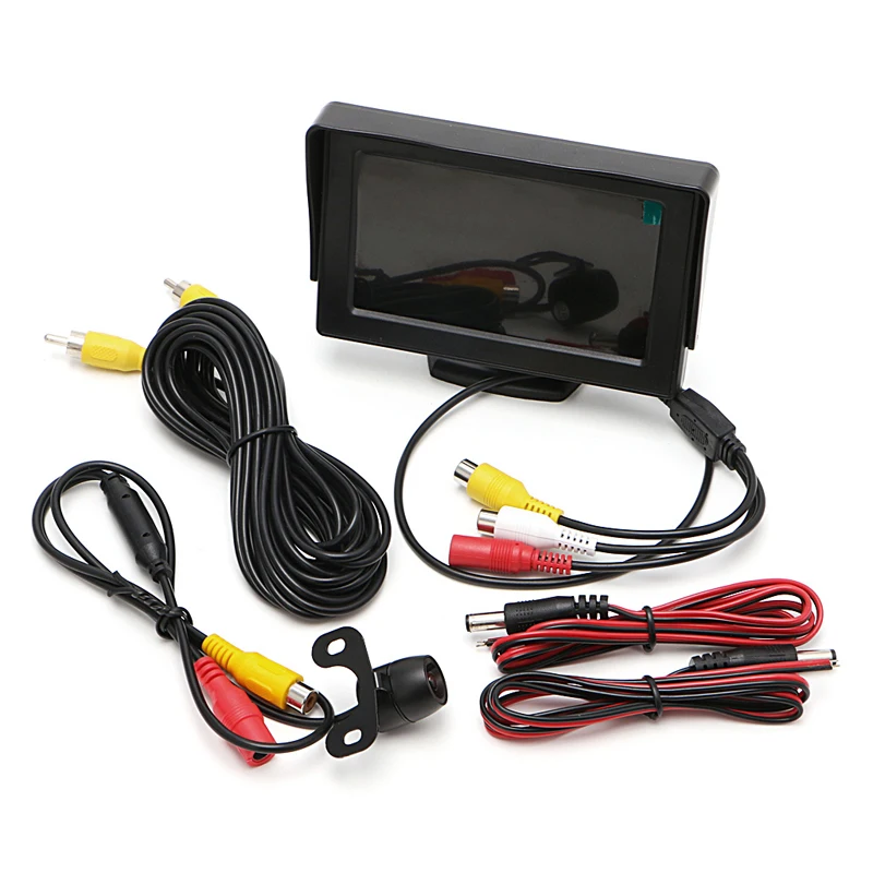

2 In1 Car Parking Kit 4.3" TFT LCD Monitor+Waterproof Reversing Rearview Camera L9CE