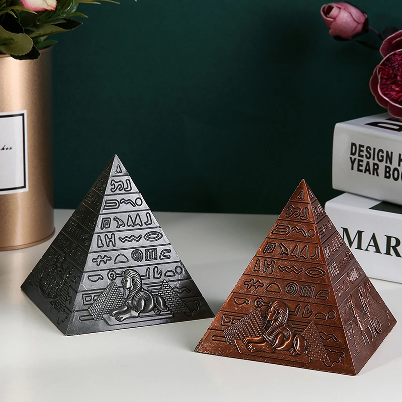 

Alloy Egyptian Pyramid Model Statue World Architecture Office, Home, Bookshelf, Party Or Other Art Places Decoration