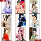 Алмазная живопись, вышивка крестиком, фантазия, Классическая красота, алмазная вышивка, старинные женщины, полный квадрат, круглая дрель, ручная работа, Декор