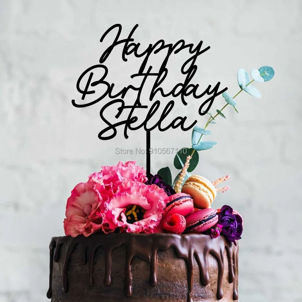 Деревянный семейный персонализированный Топпер для торта украшение на день