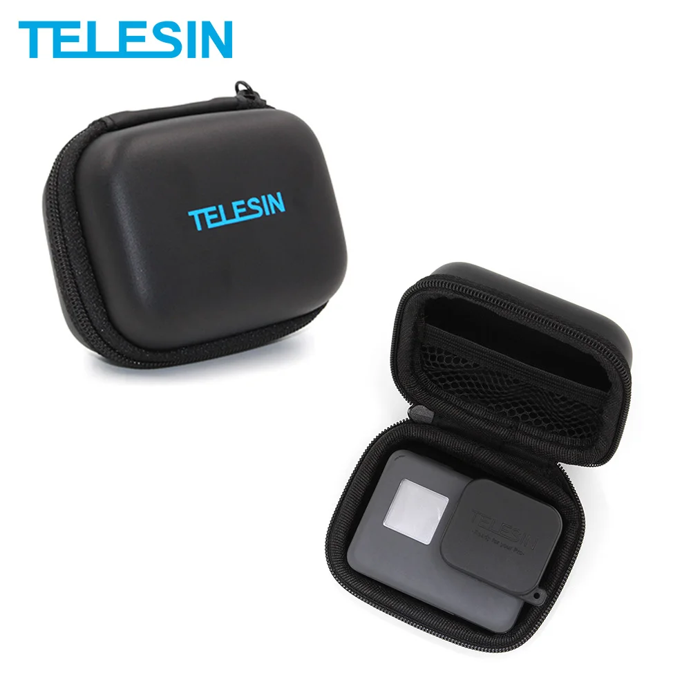 

TELESIN-funda para cmara GoPro Hero 5, 7, 6, 4, 3, 2, Xiaomi YI, 4K, SJCAM, EKEN, SOOCOO, DJI, Osmo, accesorios de accin