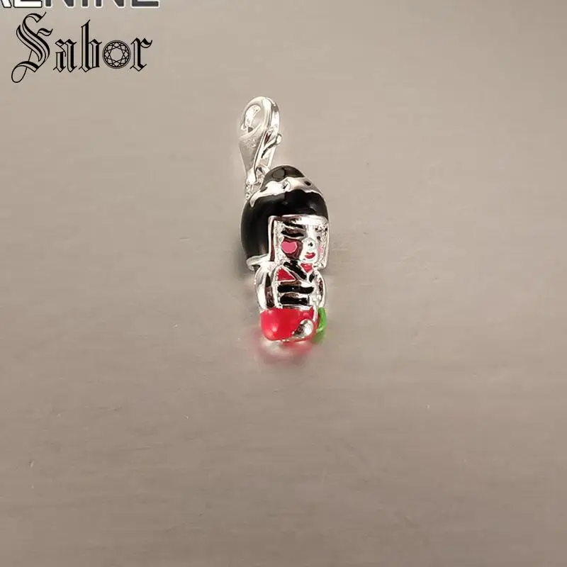 Модные серебряные японские куклы кимоно Diy Подвески подходят для браслетов и