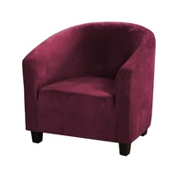 1pc velvet club chair covers armchairs stretch sofa slipcovers removable sofa couch cover for bar counter living room reception