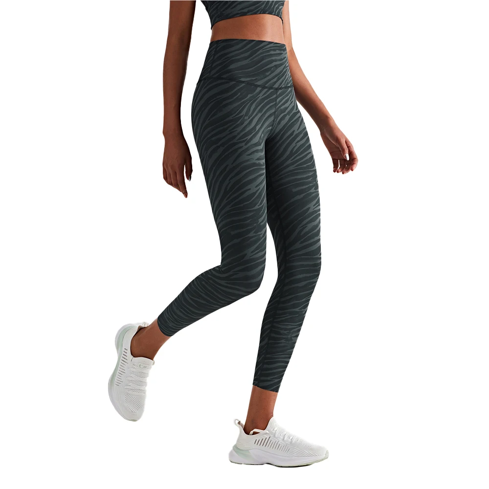 

Женские леггинсы с высокой талией и принтом для фитнеса, спортивные брюки-Капри 7/8, спортивная одежда для спортзала