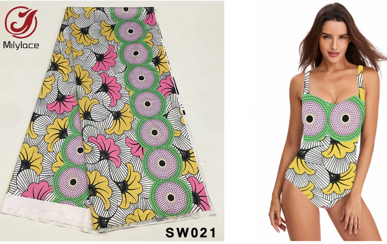 Эластичная ткань для плавания с принтом 5 ярдов из полиэстера швейный купальник