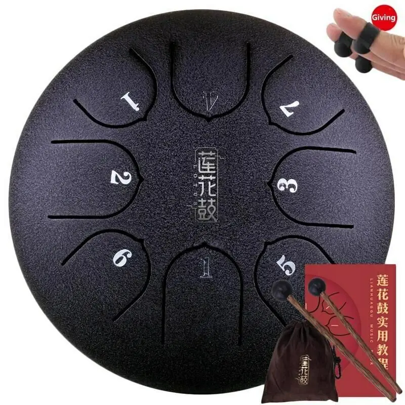 Барабанный барабан из легированной стали 6 дюймов 8 тонов с 1 парой молотков +