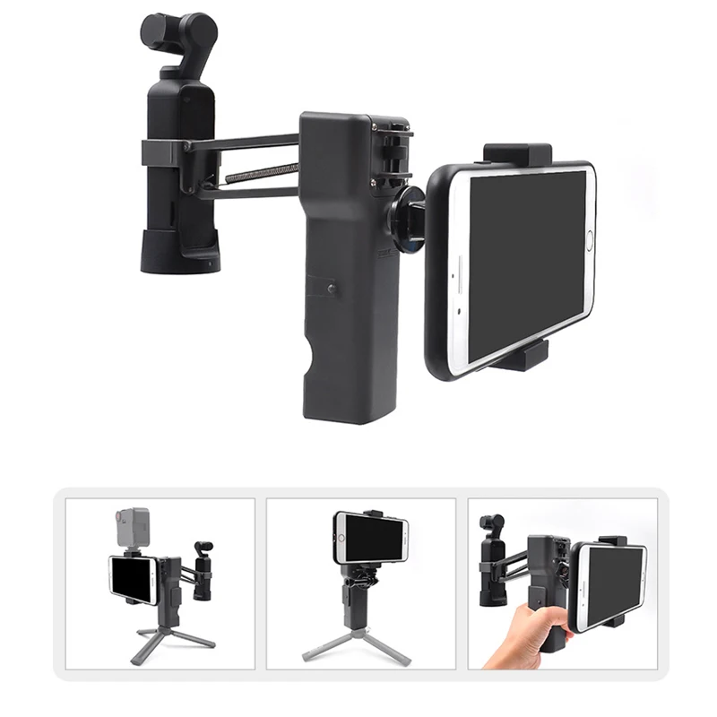 

z-axis stabilize shock absorber holder Portable case bag box with Mobile phone clip bracket for dji osmo pocket camera gimbal