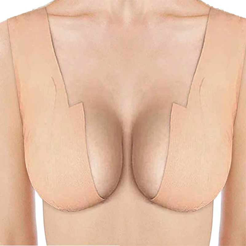 

Boob Tape Sticky Silicone Bras For Women Strapless Soutien Gorge Invisible Push Up Bra Adhesive Bralette Sexy Breast Lift Tape