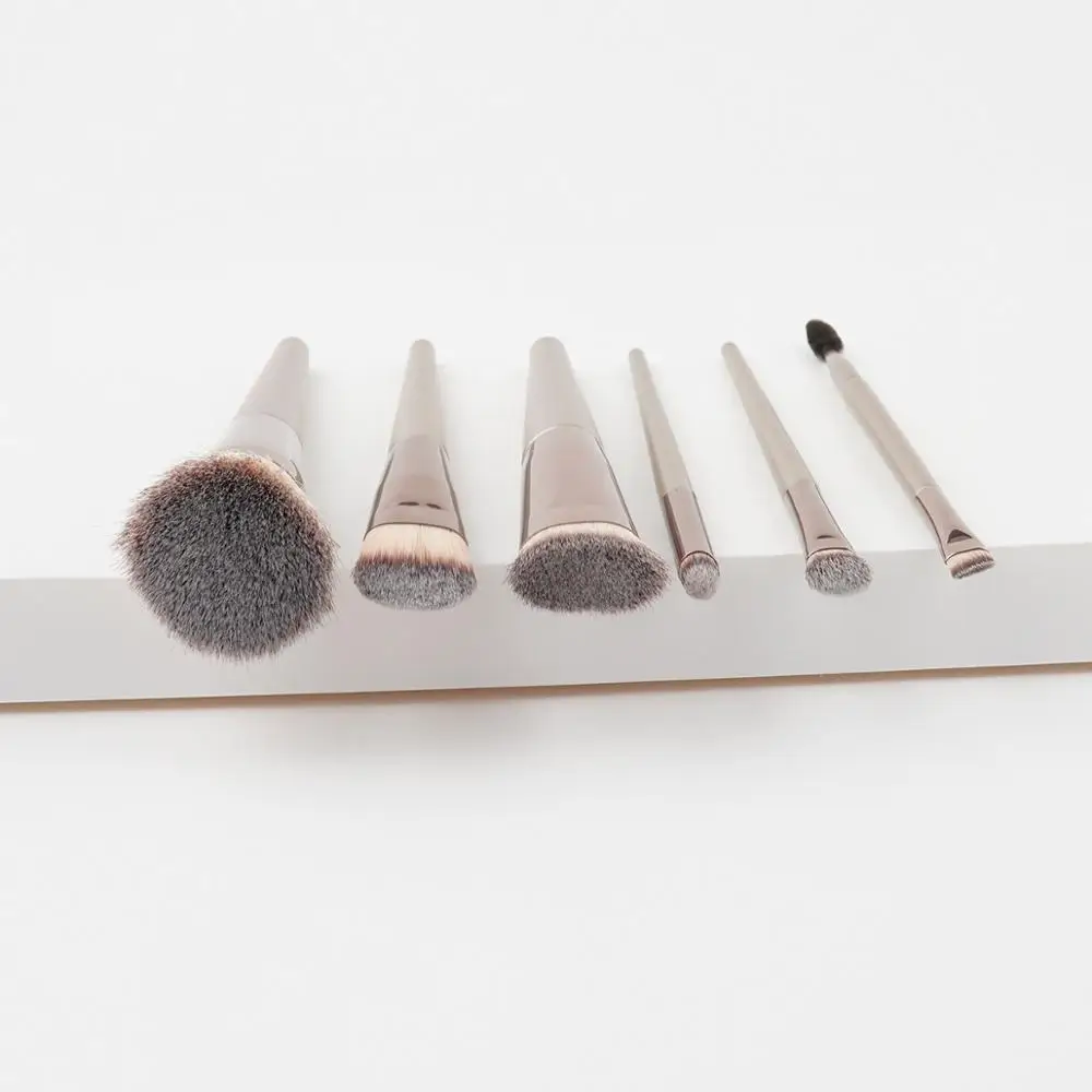 Набор кистей для макияжа цвета шампанского 6 шт.|Аппликатор теней век| |