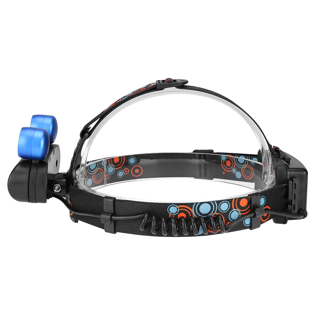 Лягушка глаз светодиодный налобный фонарик COB Головной фонарь наружные