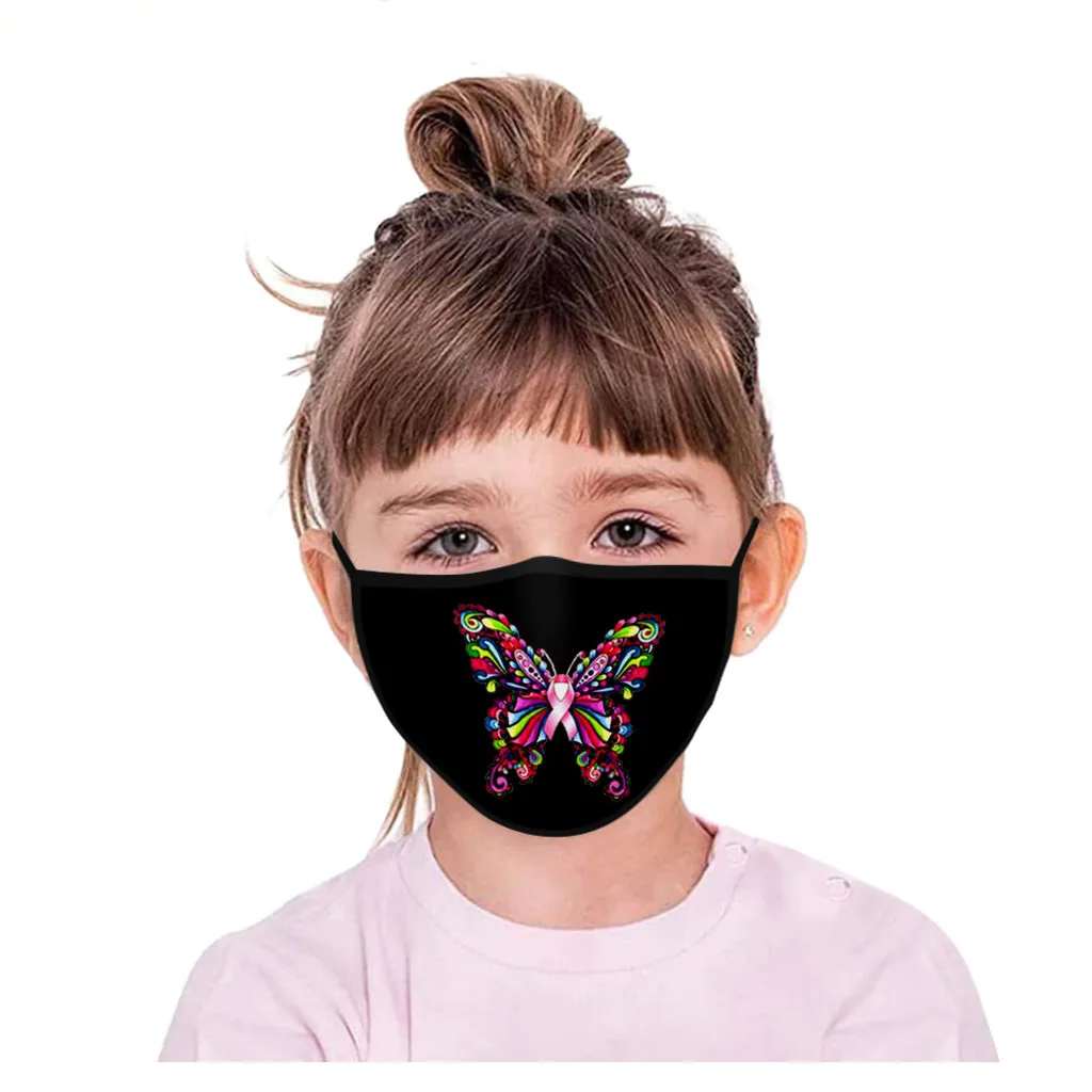 Детская маска для лица на Хэллоуин 1 шт. Забавный принт в виде бабочки Детские