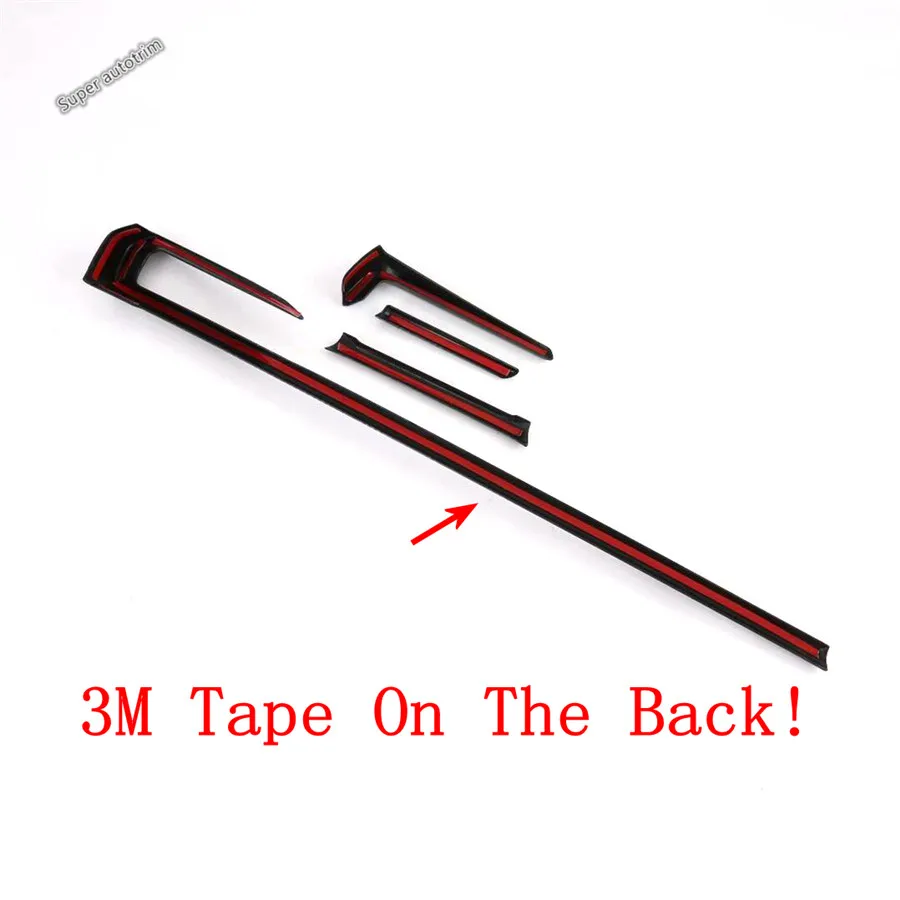 

Lapetus Car Central Control Protective Panel Strip Cover Trim Accessories 4PC Fit For Mazda 3 2019 - 2021 ABS Interior Refit Kit