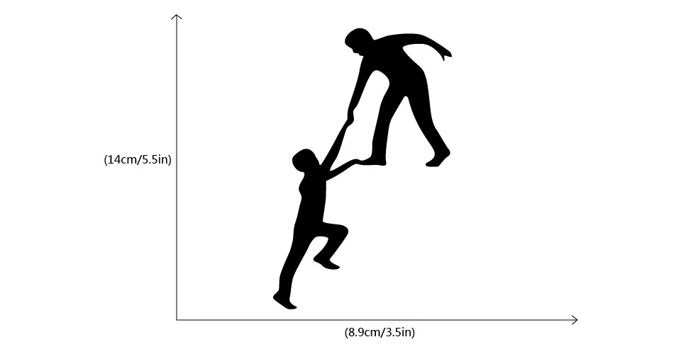 

Creative Climbing Light Sticker Funny Helping Hands stickers/ Decal8.9x14cm