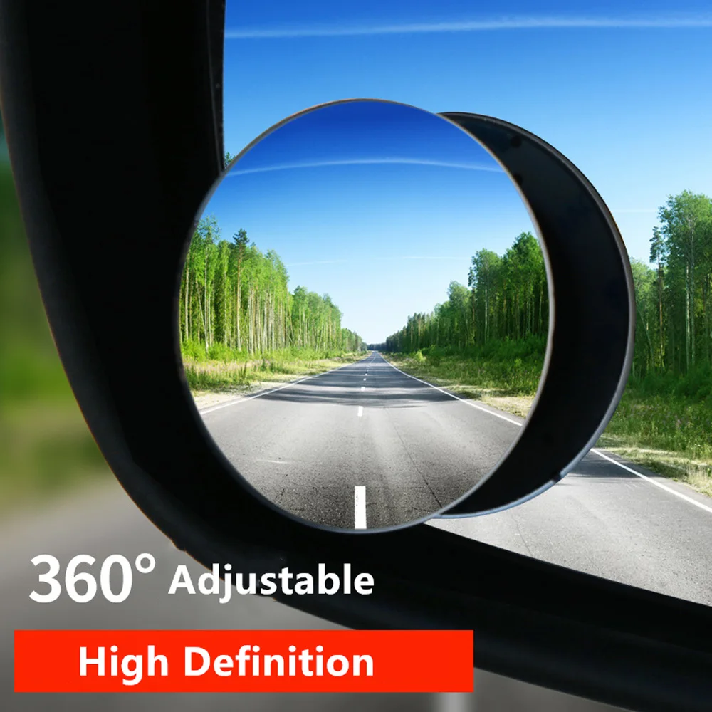 

360 градусов широкоугольное регулируемое автомобильное выпуклое зеркало заднего вида Автомобильное зеркало заднего вида аксессуары без оп...