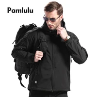 pamlulu waterproof jackets for men spring tactical coat windproof softshell front zip jacket