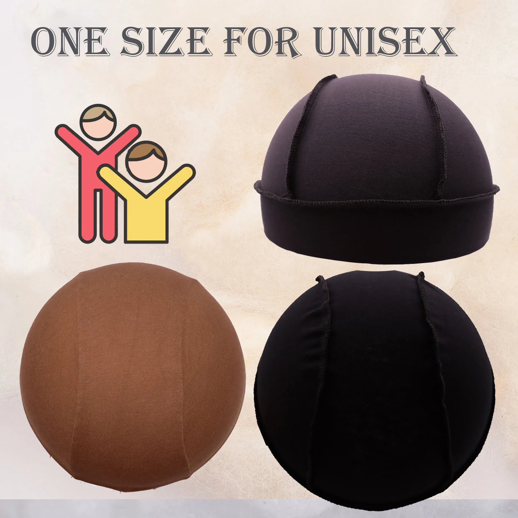 

100% Cotton Breathable Skull Cap,Helmet Liner Hat,Unisex Sweat Wicking Cycling Running Hat 3-Pack Black