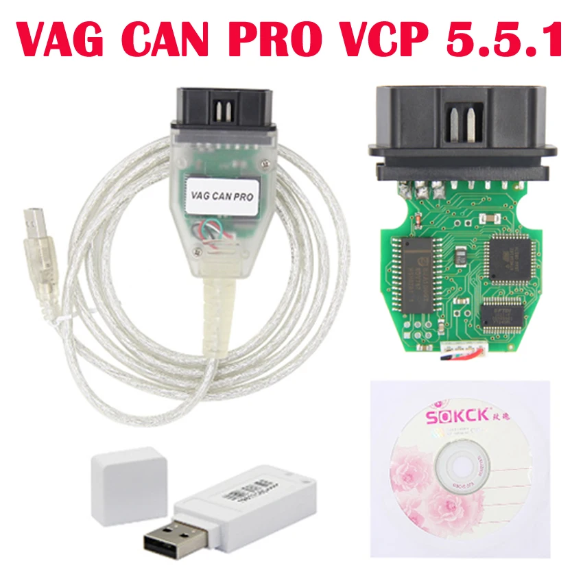 VAG CAN PRO VCP 5.5.1 FTDI BUS UDS K line Pro OBD OBD2 автомобильный диагностический инструмент
